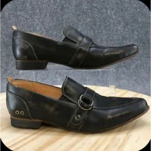 BED STU Women’s Chasm Black Handwash loafers.
